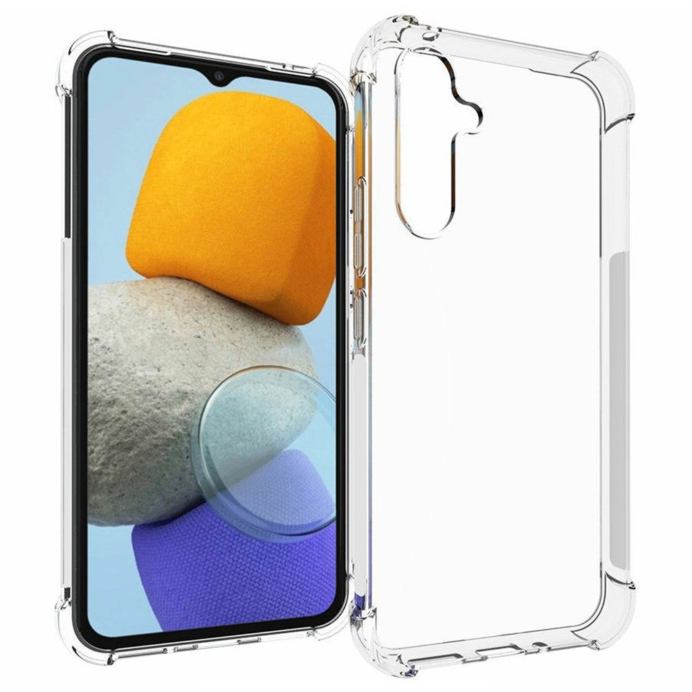 Til Samsung Galaxy A54 5G Skridsikkert Transparent Blødt TPU Telefoncover Stødsikkert Mobiltelefon Bagskal