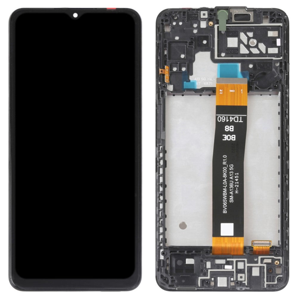 For Samsung Galaxy A04s 4G (164,7 mm) A047F Grade B LCD-skærm og digitizer-enhed + rammeudskiftningsdel (uden logo)