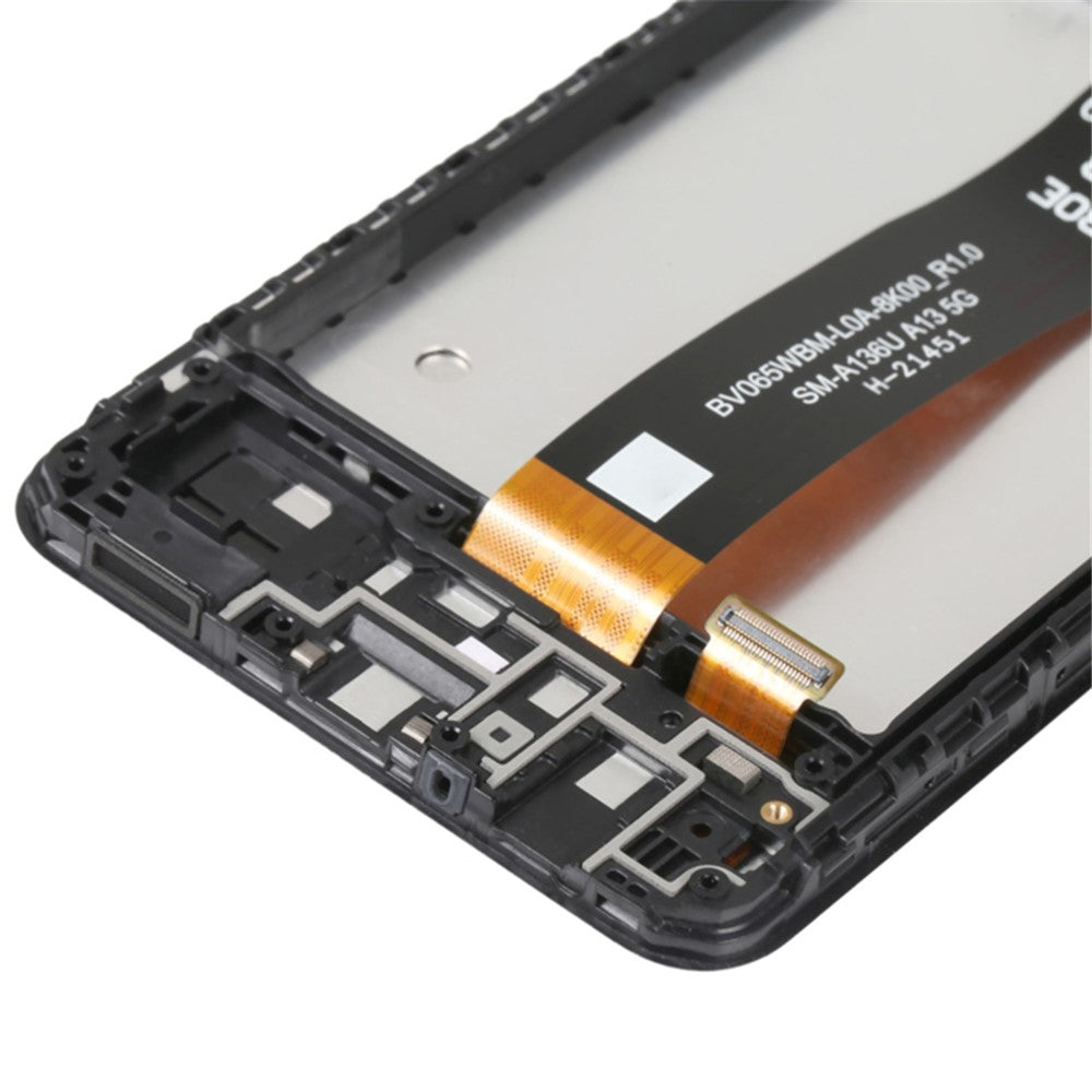 For Samsung Galaxy A04s 4G (164,7 mm) A047F Grade B LCD-skærm og digitizer-enhed + rammeudskiftningsdel (uden logo)