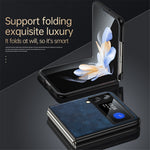 SULADA For Samsung Galaxy Z Flip4 5G PU Leather Coated TPU + PC Anti-fall Phone Case Scratch-resistant Cell Phone Cover