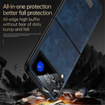 SULADA For Samsung Galaxy Z Flip4 5G PU Leather Coated TPU + PC Anti-fall Phone Case Scratch-resistant Cell Phone Cover