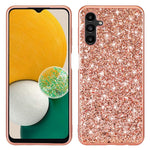 Til Samsung Galaxy A54 5G Dråbesikker Glitrende Paillet-telefoncover Elektropletteret TPU-ramme Hard PC Bagcover