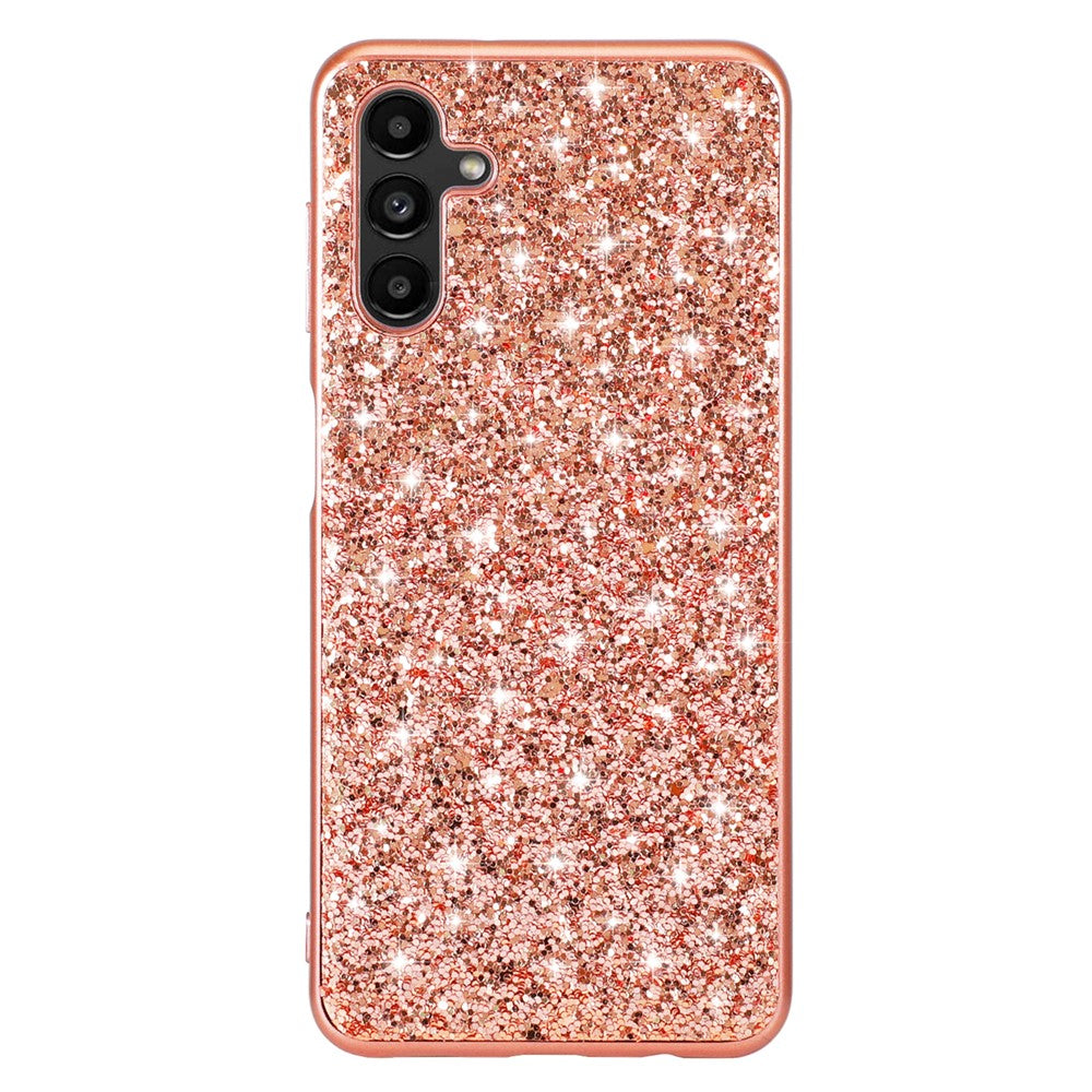 Til Samsung Galaxy A54 5G Dråbesikker Glitrende Paillet-telefoncover Elektropletteret TPU-ramme Hard PC Bagcover