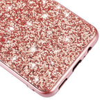 Til Samsung Galaxy A54 5G Dråbesikker Glitrende Paillet-telefoncover Elektropletteret TPU-ramme Hard PC Bagcover