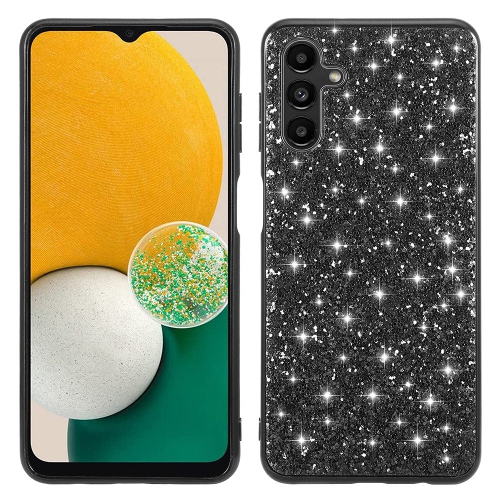 Til Samsung Galaxy A54 5G Dråbesikker Glitrende Paillet-telefoncover Elektropletteret TPU-ramme Hard PC Bagcover