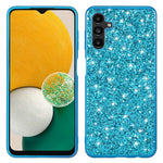 Til Samsung Galaxy A54 5G Dråbesikker Glitrende Paillet-telefoncover Elektropletteret TPU-ramme Hard PC Bagcover