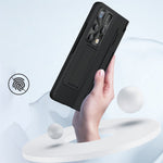 For Huawei Mate X2 5G Phone Case Scratch-resistant Hinge Protection PU Leather + PC Back Cover with Tempered Glass Screen Film