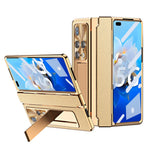 For Huawei Mate X2 5G Phone Case Scratch-resistant Hinge Protection PU Leather + PC Back Cover with Tempered Glass Screen Film