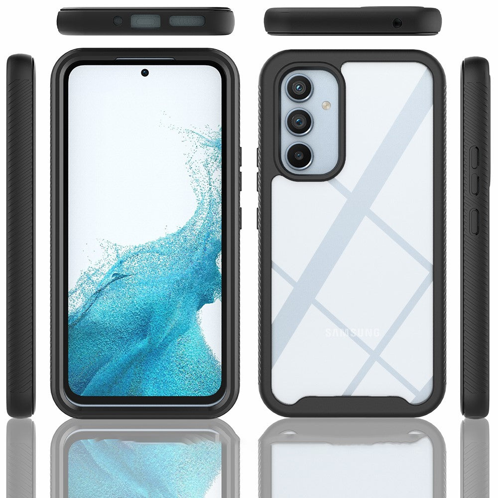 For Samsung Galaxy A54 5G Scratch Proof Hard Acrylic + PC + Soft TPU Phone Case Clear Back Cover