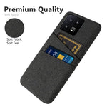 For Xiaomi 13 5G Cloth Texture Dual Card Slots PC Case Anti-scratch Phone Protective Cover
