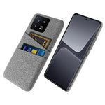 For Xiaomi 13 5G Cloth Texture Dual Card Slots PC Case Anti-scratch Phone Protective Cover