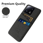 For Xiaomi 13 Pro 5G Cloth Texture Dual Card Slots Phone Case Drop-proof Back Cover
