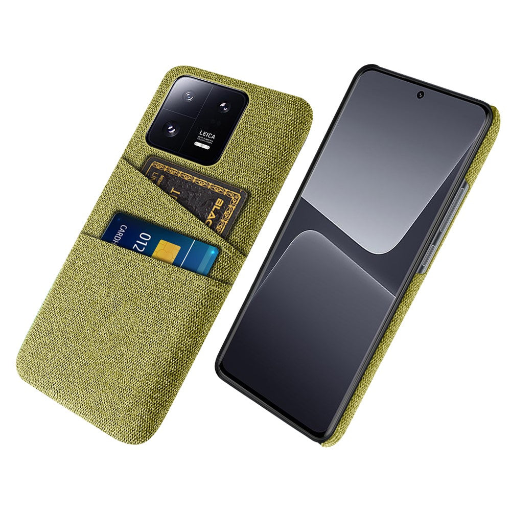 For Xiaomi 13 Pro 5G Cloth Texture Dual Card Slots Phone Case Drop-proof Back Cover