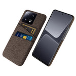 For Xiaomi 13 Pro 5G Cloth Texture Dual Card Slots Phone Case Drop-proof Back Cover
