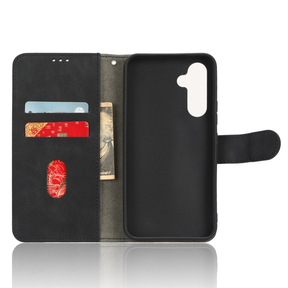 Telefoncover Til Samsung Galaxy A54 5G Skin-Touch Feeling Flip Læder Pung Cover Sammenklappeligt Stativ