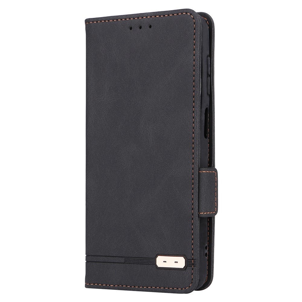Shockproof Phone Cover For Samsung Galaxy A23 5G (Global Version) Hardware Decor Dual Magnetic Clasp Wallet Stand PU Leather Phone Case