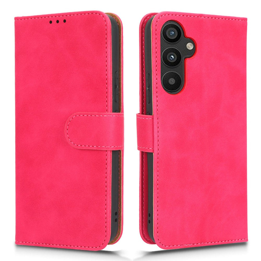 Til Samsung Galaxy A34 5G Stødsikkert Telefoncover Hudvenligt Mobilcover Stativ Pung