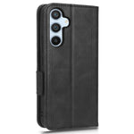 Til Samsung Galaxy A54 5G Anti-Drop PU-læderpung, beskyttende telefoncover med præget trekantmønster, standfunktion og håndrem