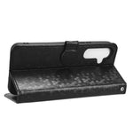 For Samsung Galaxy A34 5G Dot Pattern Imprinted Phone Cover PU Leather Shockproof Wallet Stand Cover with Strap