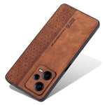 AZNS För Xiaomi Redmi Note 12 Pro+ 5G Mobilskal med prägelmönster Fallsäkert PU-läderbelagt TPU-fodral