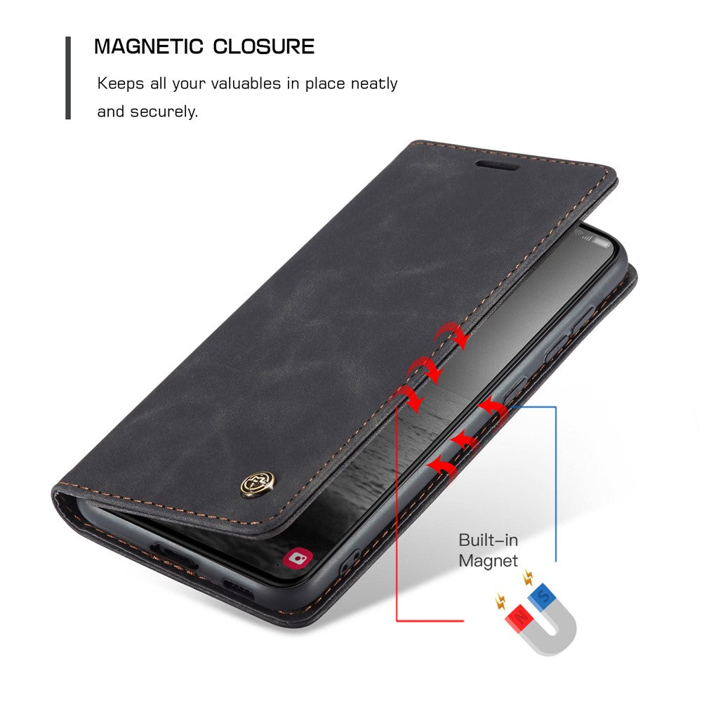 CASEME 013-serien til Samsung Galaxy S23 stativfunktion PU-læderpung cover magnetisk selvabsorberende telefoncover
