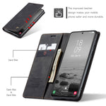 CASEME 013-serien til Samsung Galaxy S23 stativfunktion PU-læderpung cover magnetisk selvabsorberende telefoncover