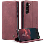 CASEME 013-serien til Samsung Galaxy S23 stativfunktion PU-læderpung cover magnetisk selvabsorberende telefoncover