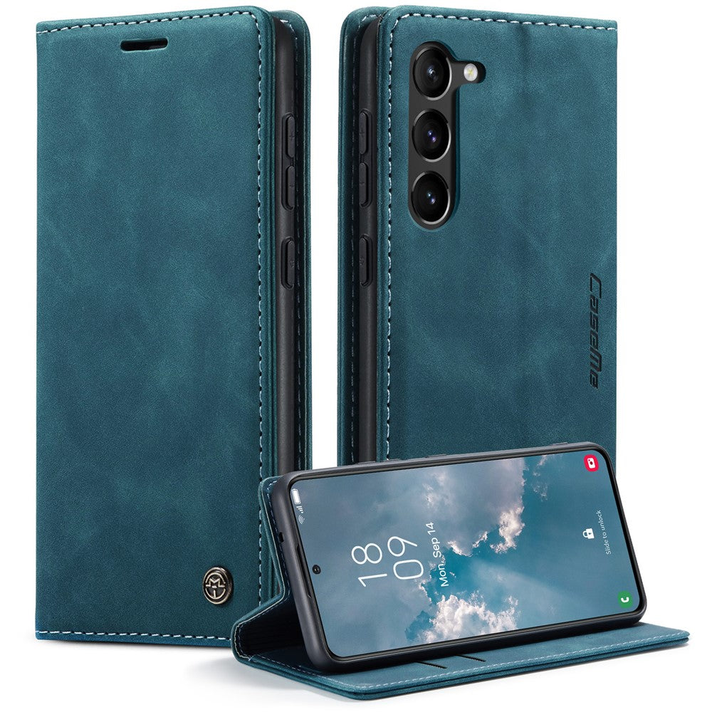 CASEME 013-serien til Samsung Galaxy S23 stativfunktion PU-læderpung cover magnetisk selvabsorberende telefoncover