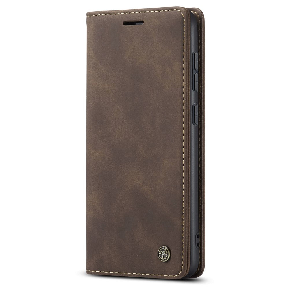 CASEME 013 Series For Samsung Galaxy S23+ Stand Function PU Leather Wallet Case Full Protection Magnetic Auto-absorbed Phone Case