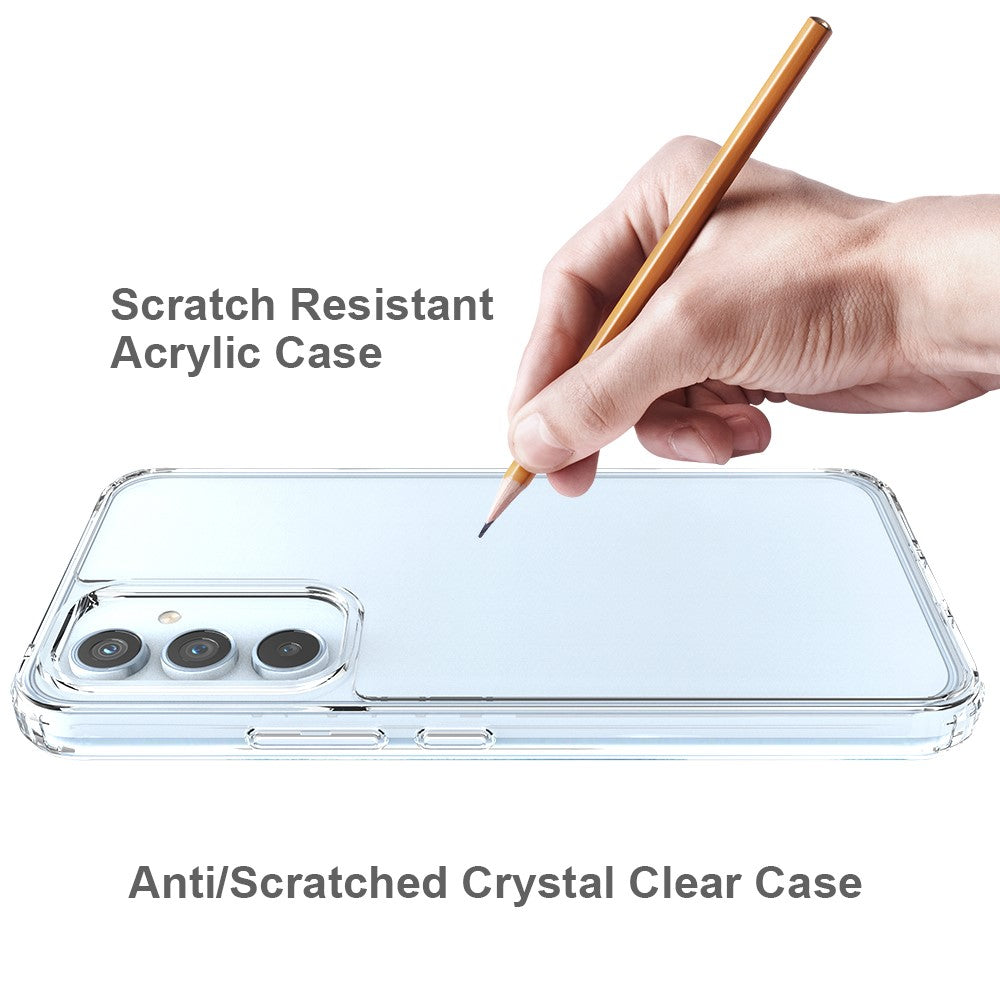 For Samsung Galaxy A54 5G Anti-Yellowing Acrylic TPU Clear Phone Back Cover Drop-Proof Mobile Phone Case