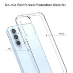 For Samsung Galaxy A54 5G Anti-Yellowing Acrylic TPU Clear Phone Back Cover Drop-Proof Mobile Phone Case
