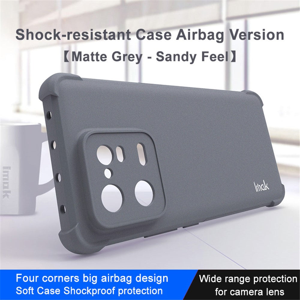 IMAK För Xiaomi 13 Pro 5G Fyra Hörn Airbag Fallsäkert Skal Matt Mjukt TPU mobil Baksida