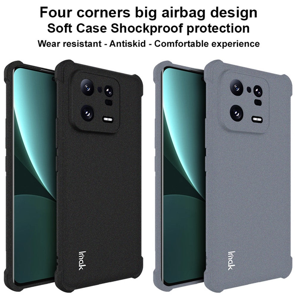 IMAK For Xiaomi 13 Pro 5G Four Corners Airbag Drop-proof Case Matte Soft TPU Phone Back Cover