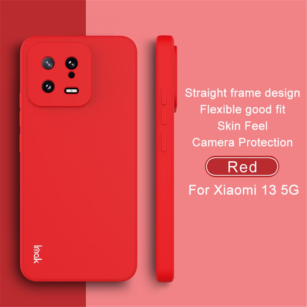 IMAK UC-4-serien til Xiaomi 13 5G, TPU-cover med lige kant, præcisionsudskæring, kamerabeskyttelse og faldsikring