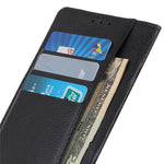Litchi Texture Phone Case for Xiaomi 13 5G, PU Leather Shockproof Viewing Stand Wallet Cover
