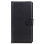 Litchi Texture Phone Case for Xiaomi 13 5G, PU Leather Shockproof Viewing Stand Wallet Cover