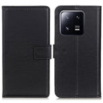 For Xiaomi 13 5G Full Protection Textured PU Leather Phone Case Anti-drop Cover Foldable Stand Design Wallet