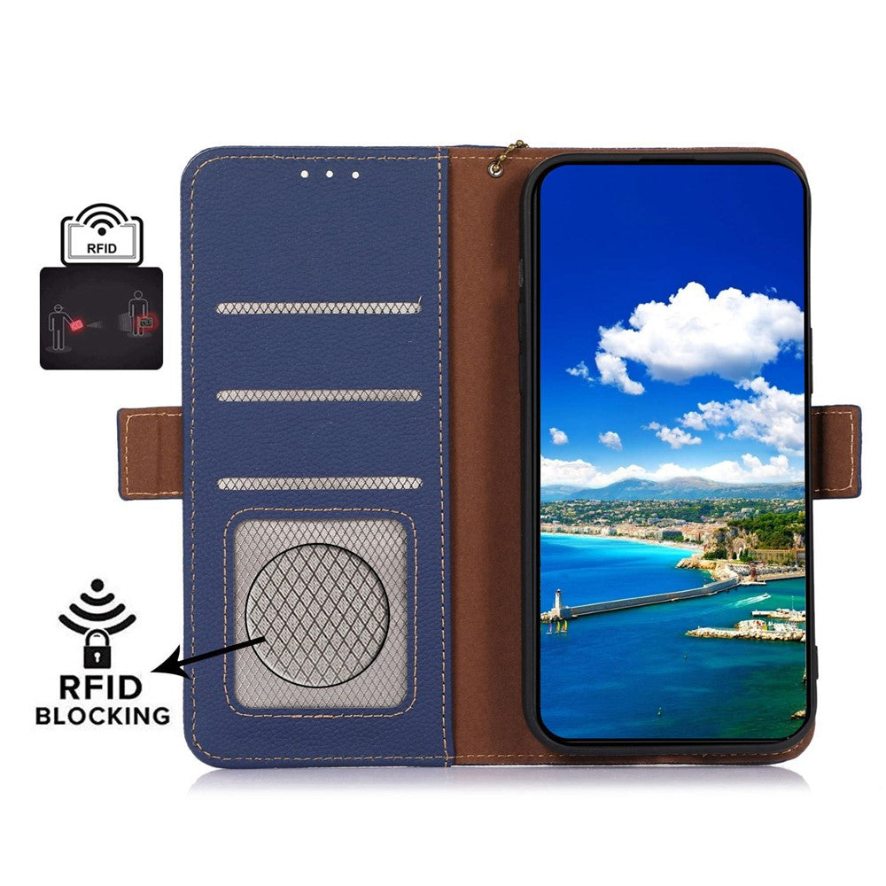 For Xiaomi 13 Pro 5G Shockproof Genuine Leather Phone Case Side Magnetic Closure Phone Shell RFID Blocking Wallet Phone Stand Cover