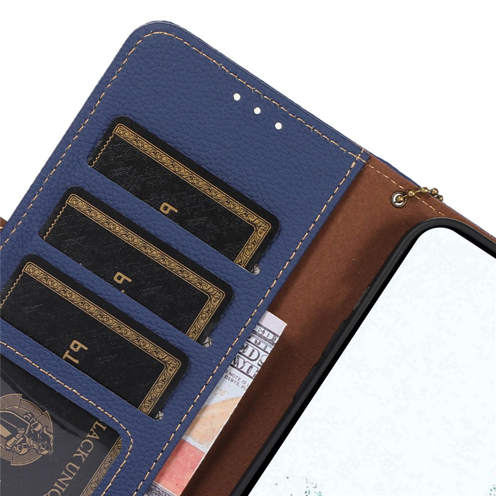 For Xiaomi 13 Pro 5G Shockproof Genuine Leather Phone Case Side Magnetic Closure Phone Shell RFID Blocking Wallet Phone Stand Cover