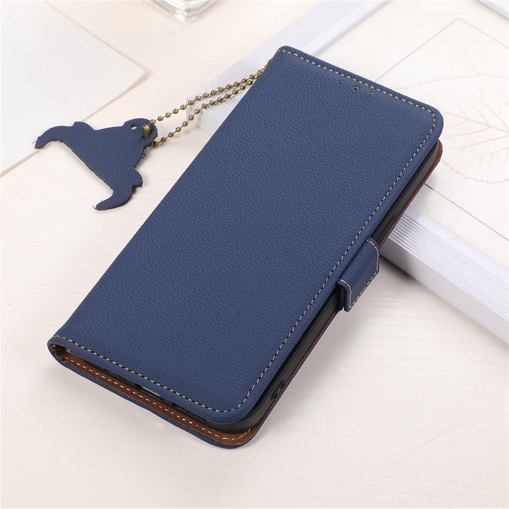 For Xiaomi 13 Pro 5G Shockproof Genuine Leather Phone Case Side Magnetic Closure Phone Shell RFID Blocking Wallet Phone Stand Cover