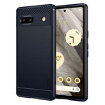 MOFI JK TPU Series-1 for Google Pixel 7a Drop-proof Phone Case Carbon Fiber Brushed TPU Scratch-resistant Phone Back Cover