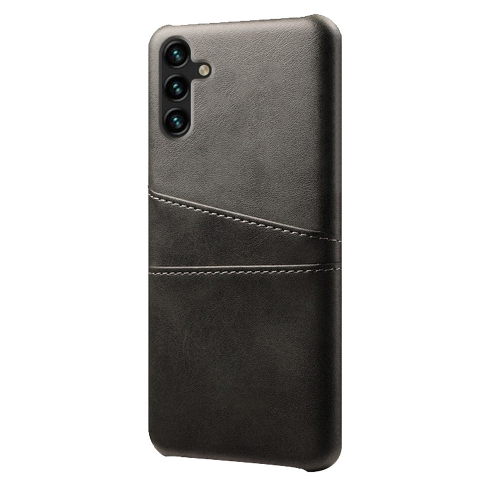 Phone Cover with Dual Card Slots For Samsung Galaxy A54 5G, Drop-proof PU Leather Coated Hard PC Scratch-resistant Phone Case