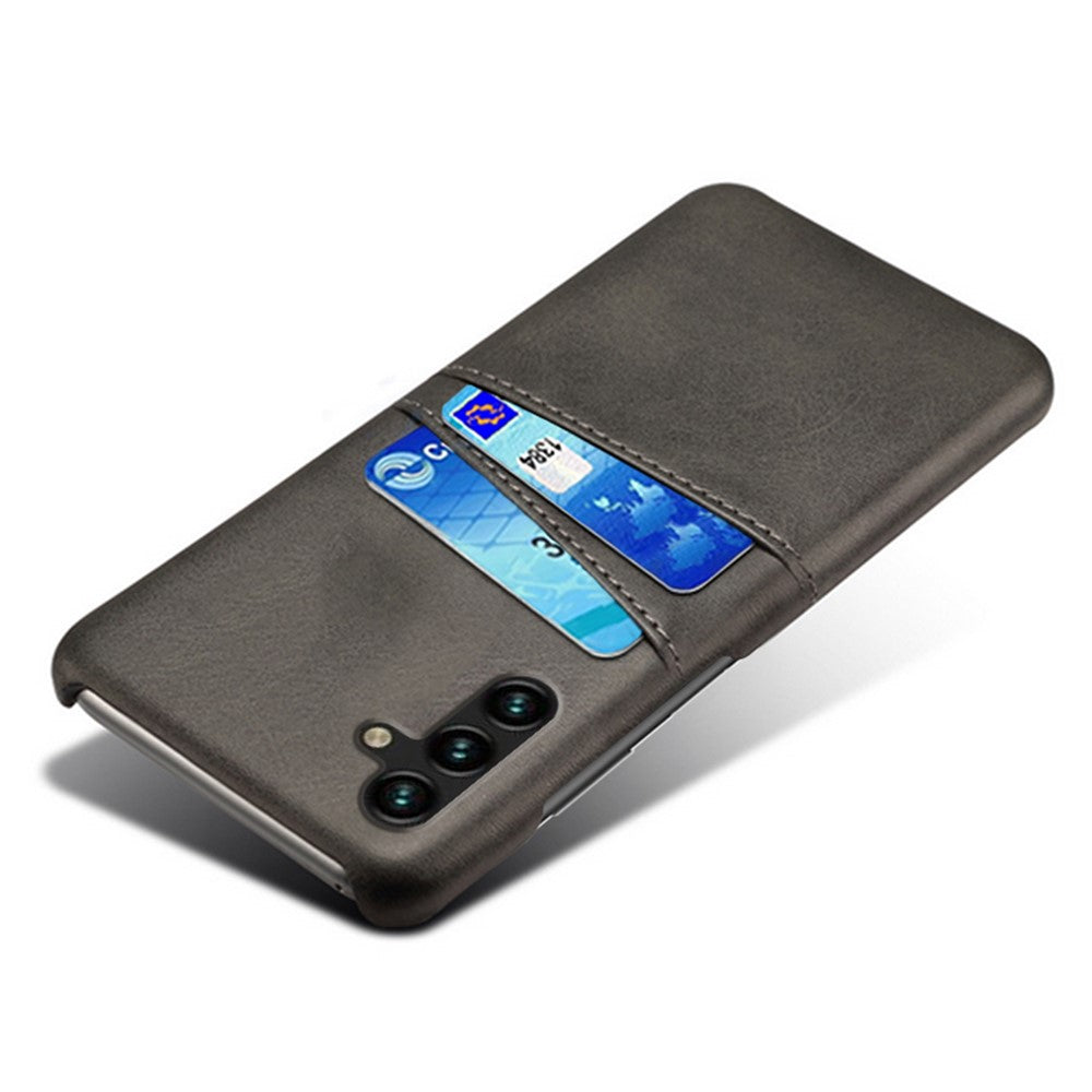Phone Cover with Dual Card Slots For Samsung Galaxy A54 5G, Drop-proof PU Leather Coated Hard PC Scratch-resistant Phone Case
