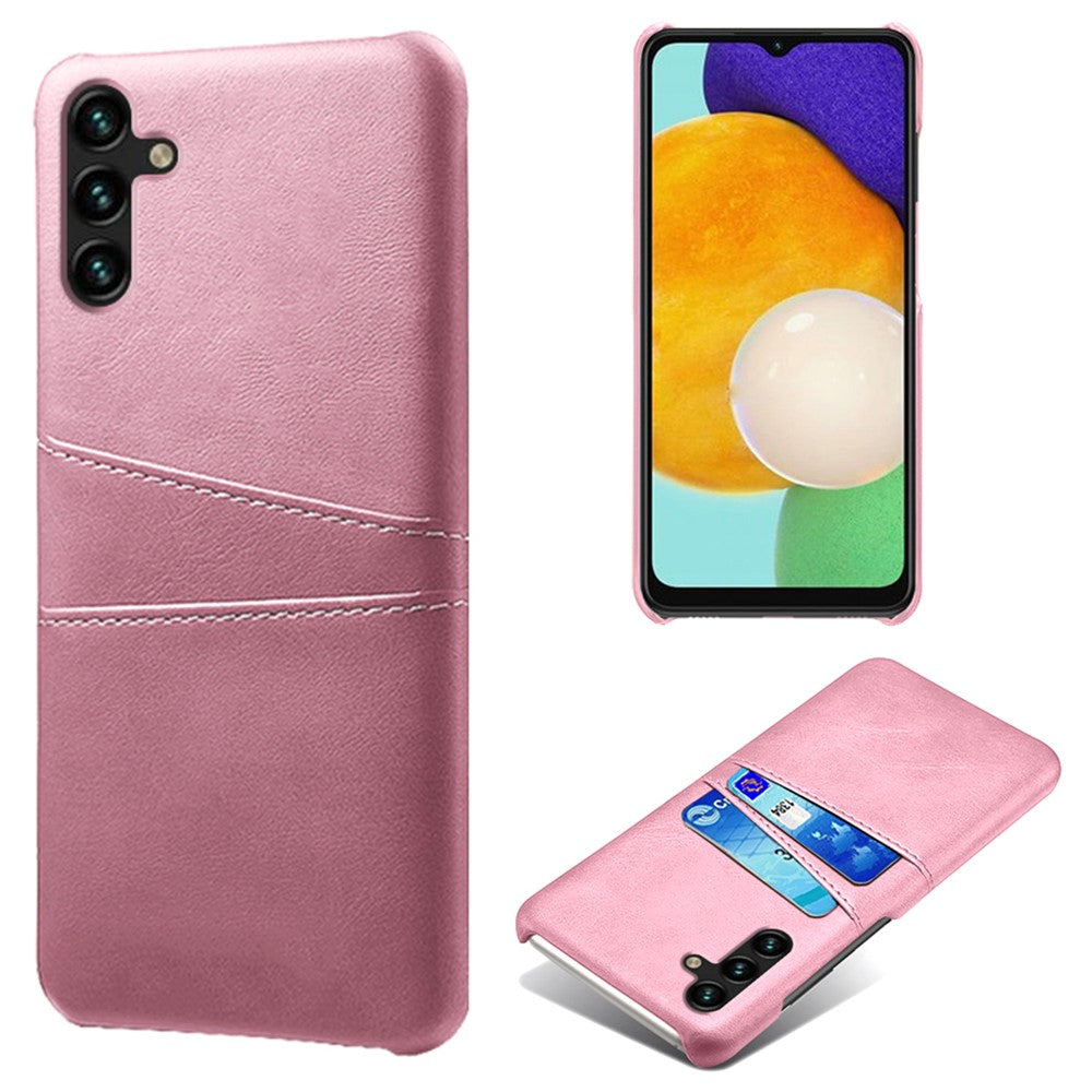 Phone Cover with Dual Card Slots For Samsung Galaxy A54 5G, Drop-proof PU Leather Coated Hard PC Scratch-resistant Phone Case