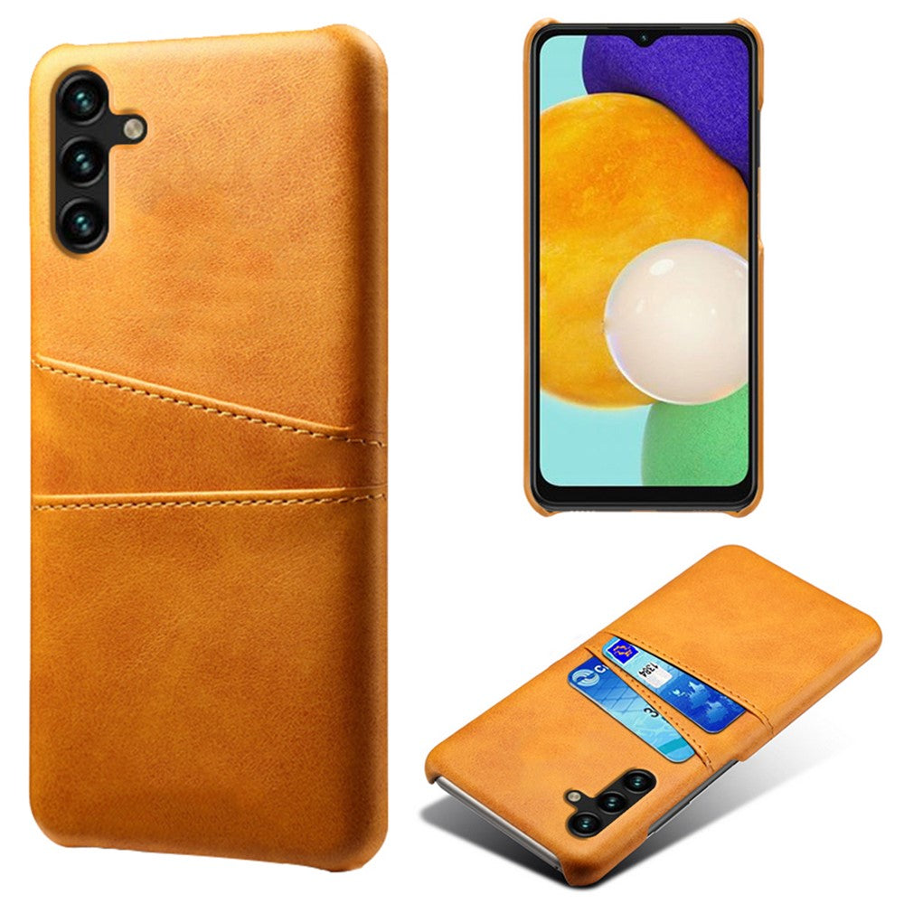 Phone Cover with Dual Card Slots For Samsung Galaxy A54 5G, Drop-proof PU Leather Coated Hard PC Scratch-resistant Phone Case