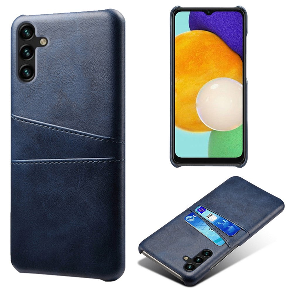 Phone Cover with Dual Card Slots For Samsung Galaxy A54 5G, Drop-proof PU Leather Coated Hard PC Scratch-resistant Phone Case