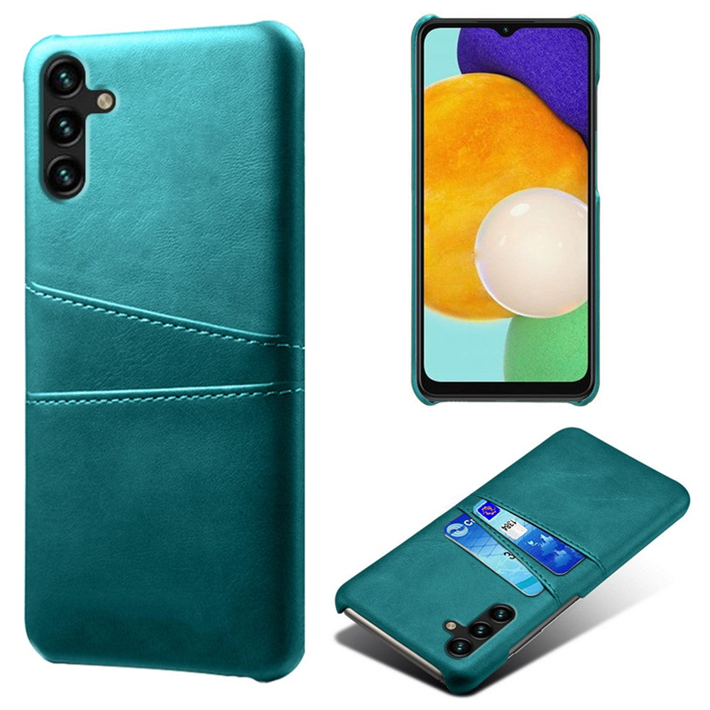 Phone Cover with Dual Card Slots For Samsung Galaxy A54 5G, Drop-proof PU Leather Coated Hard PC Scratch-resistant Phone Case