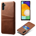 Phone Cover with Dual Card Slots For Samsung Galaxy A54 5G, Drop-proof PU Leather Coated Hard PC Scratch-resistant Phone Case