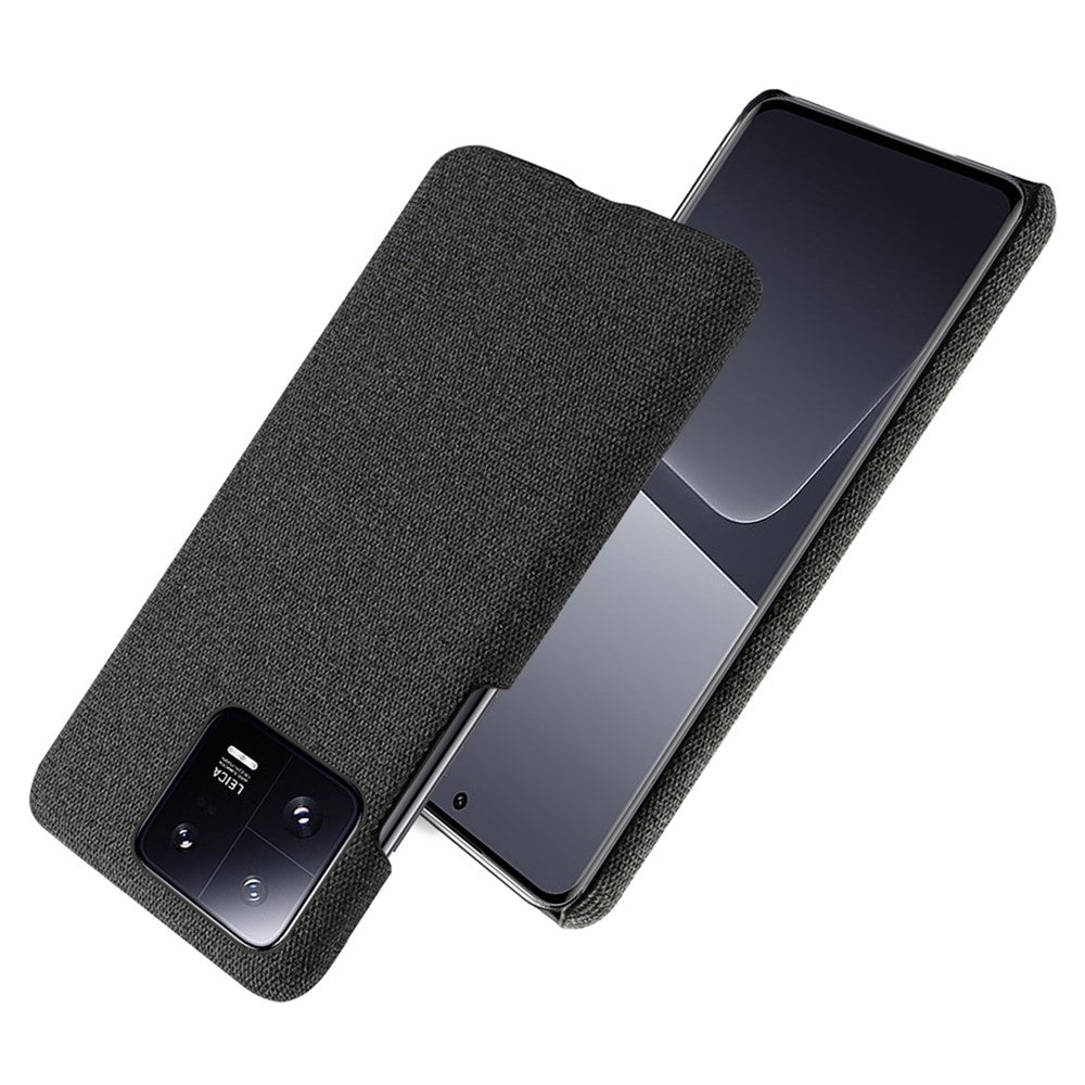 Shockproof Phone Case For Xiaomi 13 Pro 5G, Solid Color Hard PC Cloth Texture Mobile Phone Cover