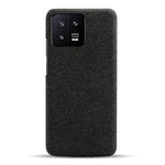 For Xiaomi 13 5G Non-slip Protective Smartphone Case Solid Color Hard PC Cloth Texture Phone Cover